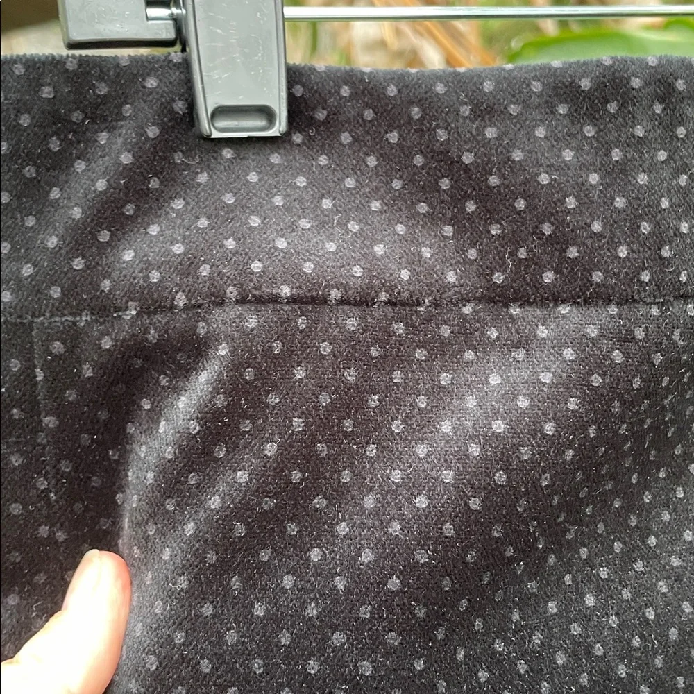 J.Crew polkadot velvet pencil skirt